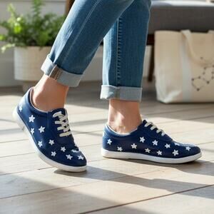 Vintage Custom Hand Painted DINKLES Unisex Vanguard Shoes USA Womens 7 Mens 6